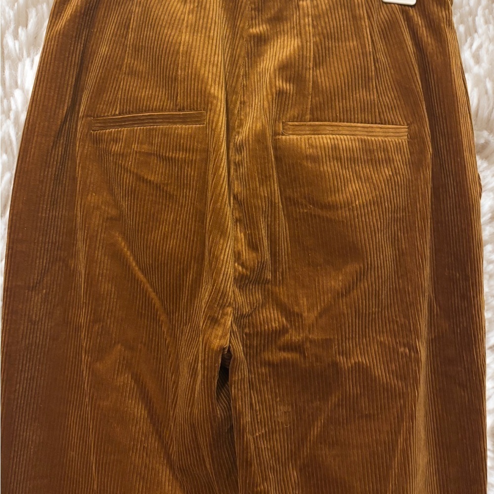 Women's Corduroy Boot Cut Pants - Brown - Picture 5 of 8